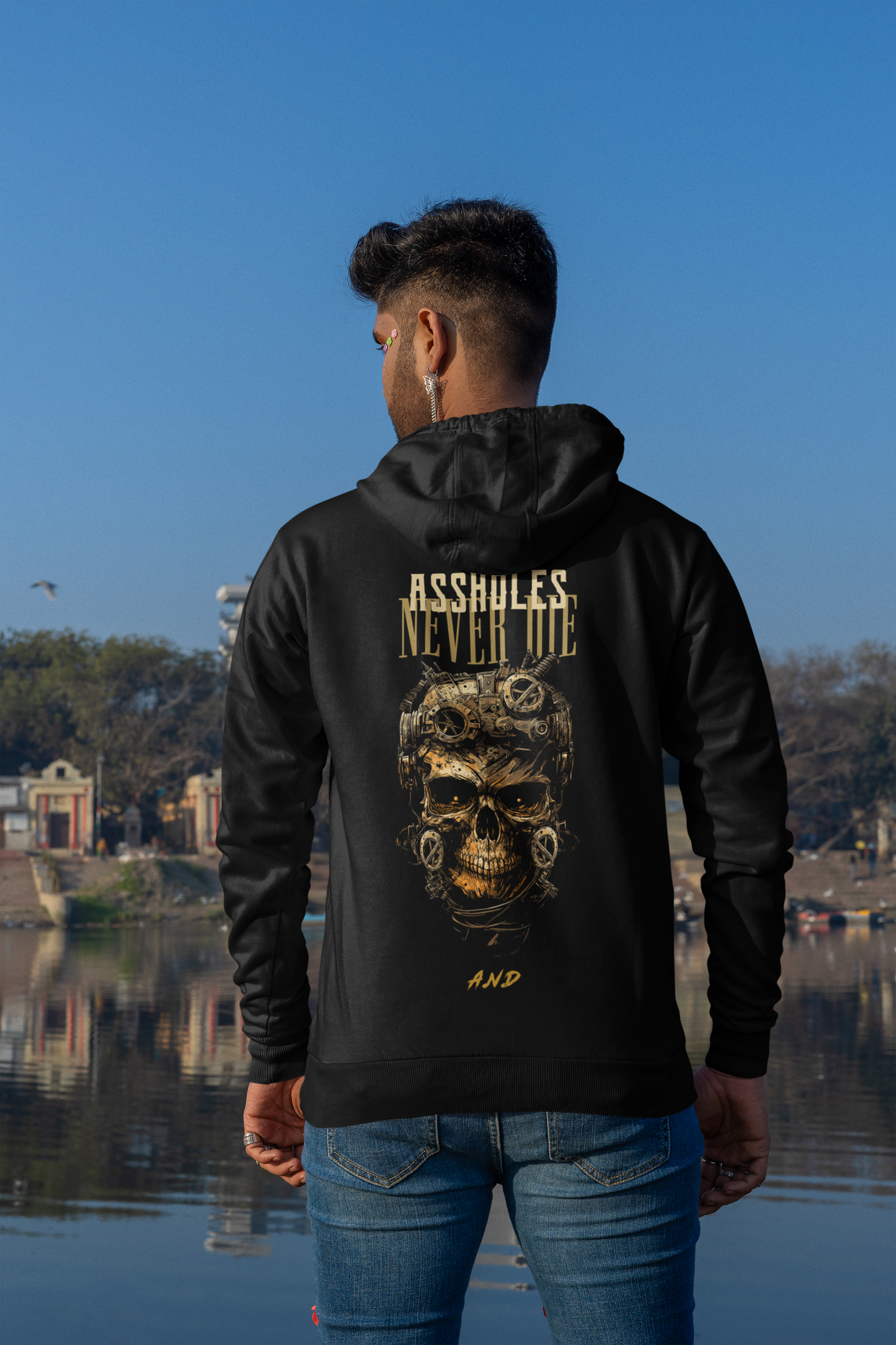 Gold Skull Hoodie