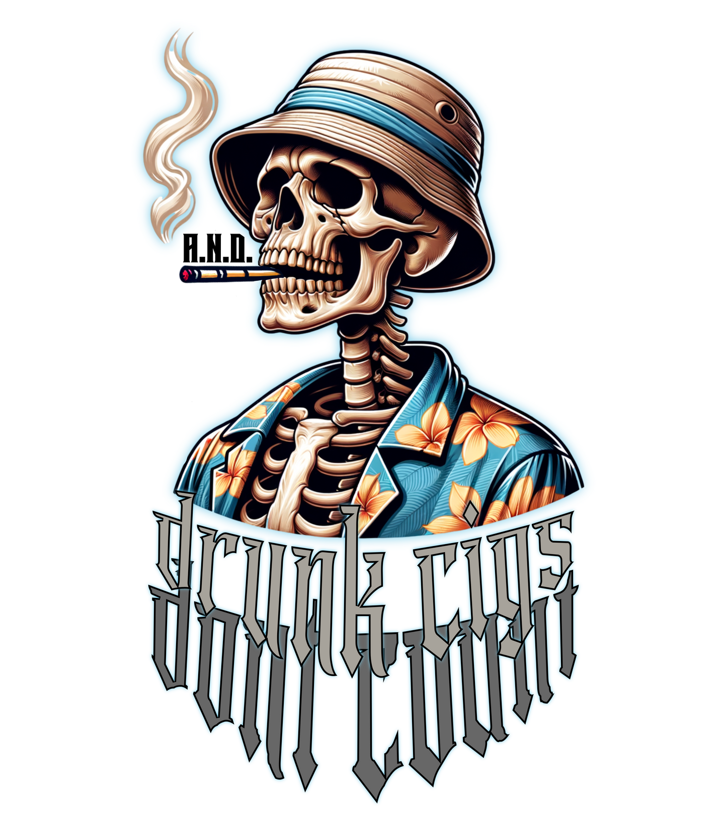 Drunk Cigs Don't Count Skeleton