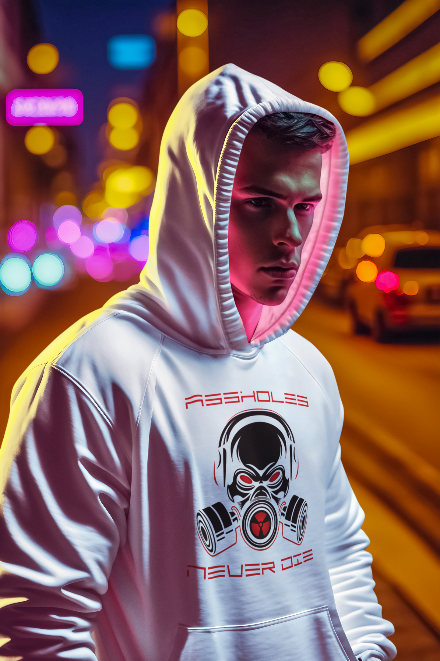 Assholes Never Die Hazmat Hoodie