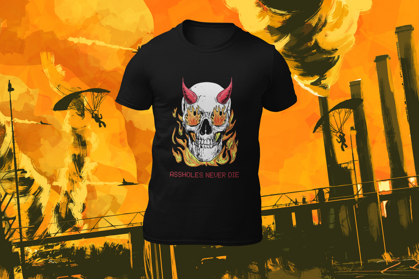 Fire Skull A.N.D T-Shirt