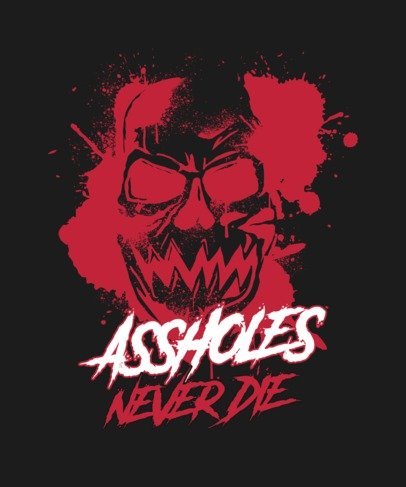 Red Skull Face Hoodie