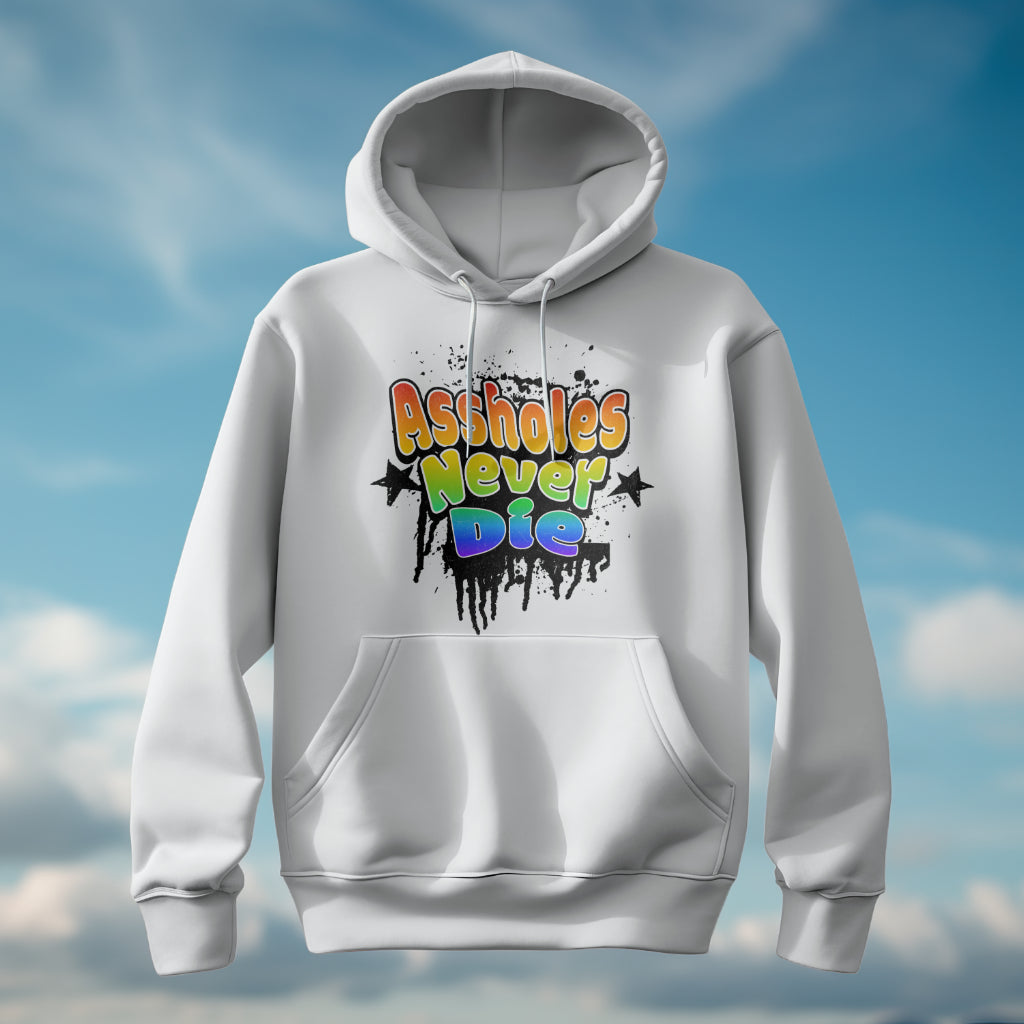 Rainbow Assholes Never Die Hoodie