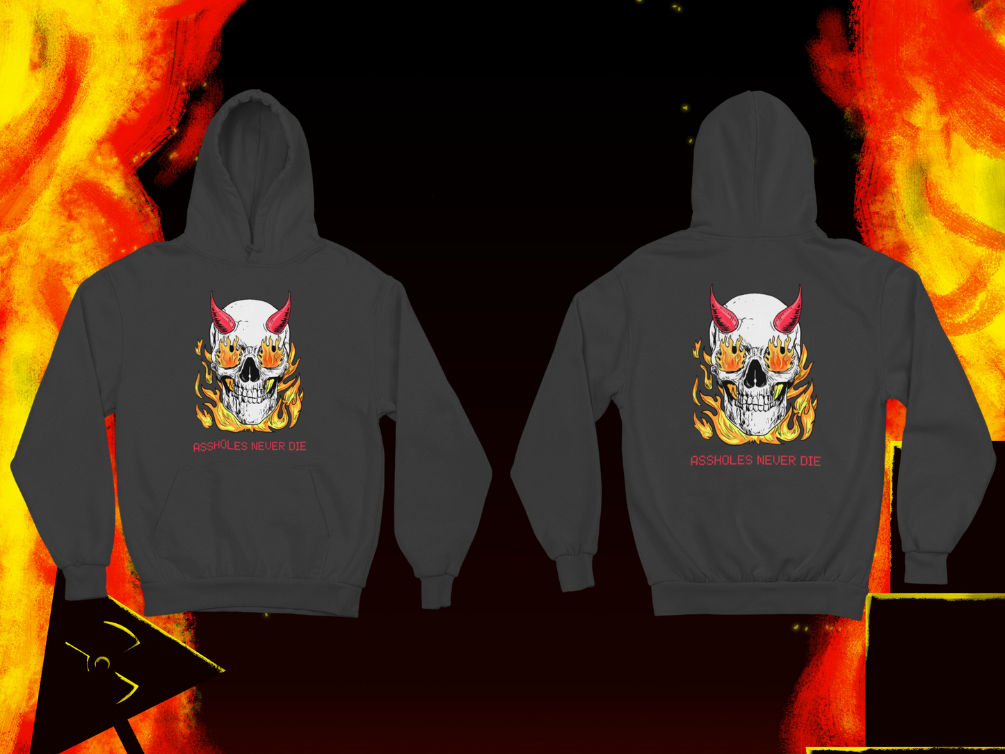 Fire Skull A.N.D Hoodie